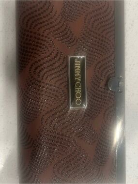 Jimmy Choo Black Leather Frame Wallet